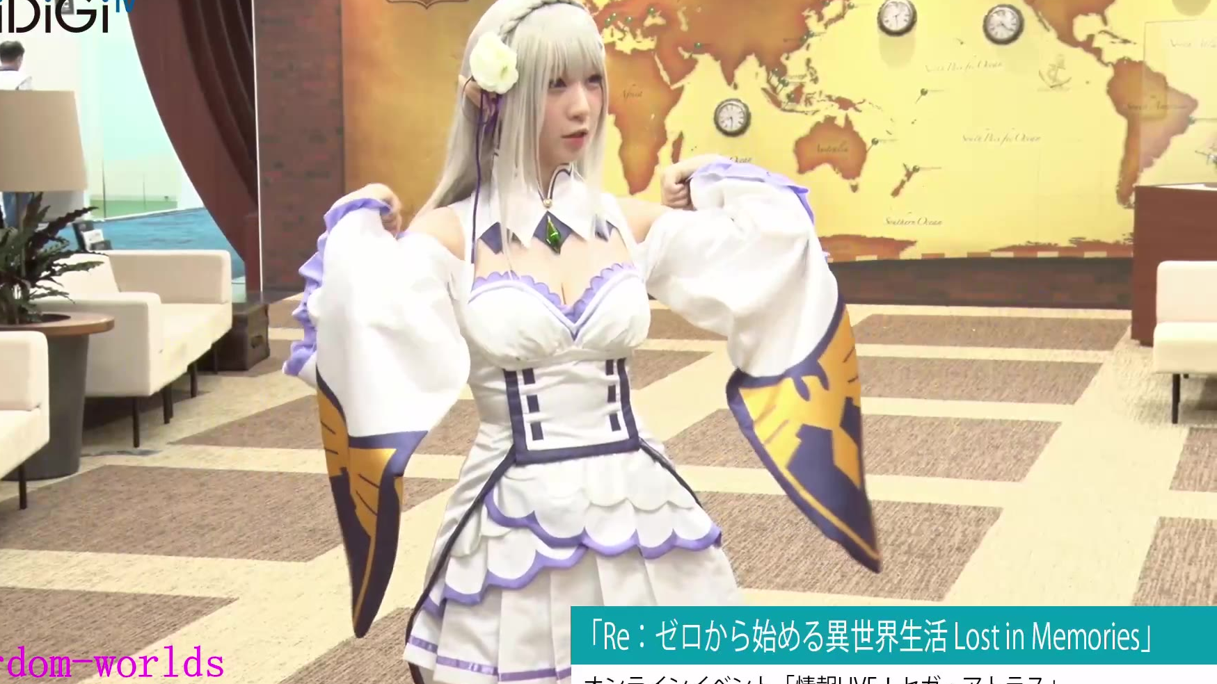 Cosplay艾米利亚 伊织萌代言手游Re:从零开始的异世界生活Lost in Memories