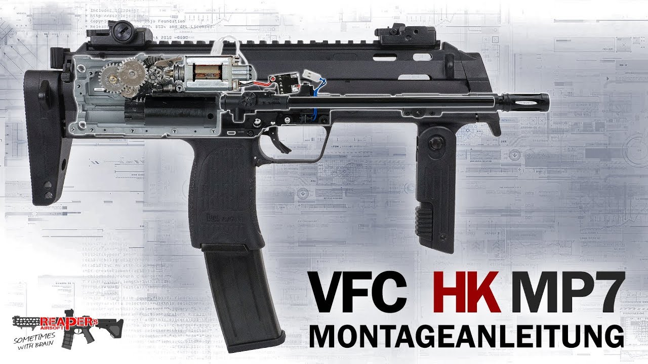 从零件开始组装一把 VFC MP7(德语)