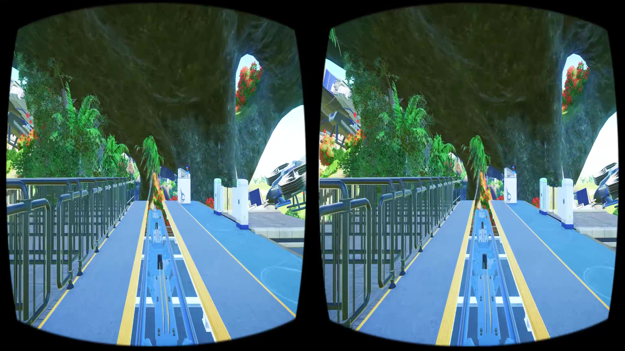 3dvr令人惊叹的3d过山车vr游乐设施