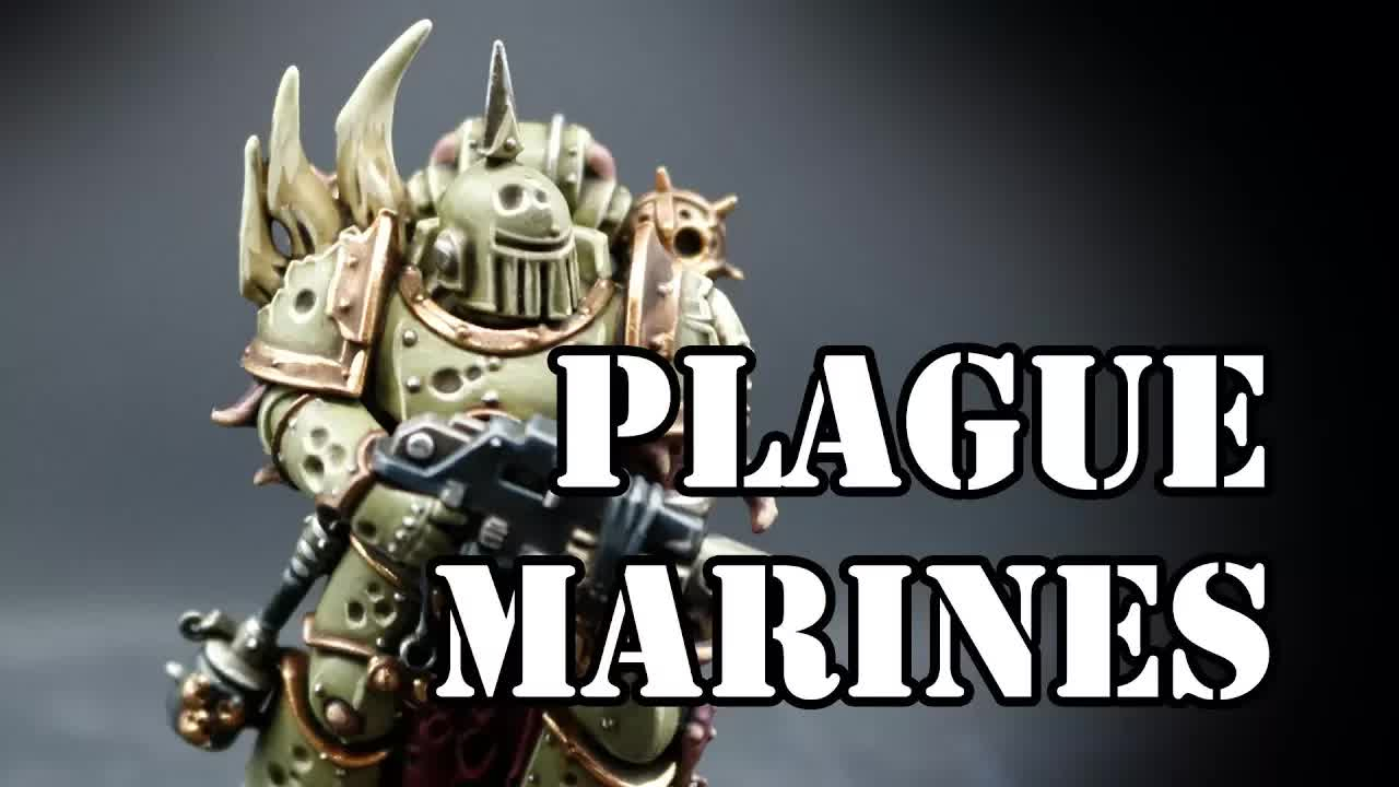 战锤40k涂装教学 混沌星际战士 千子 红字战士 rubric marines 油管