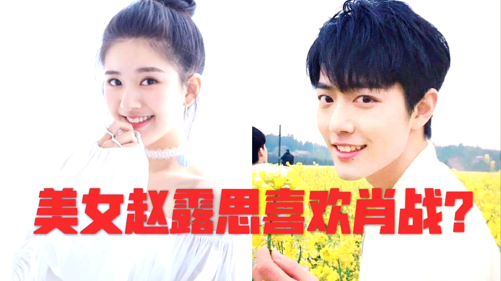 美女赵露思喜欢明星肖战?湖北小伙发问,靠肖战上了5次热搜?