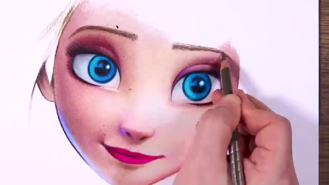 【彩铅】冰雪奇缘2:艾莎elsa drawholic