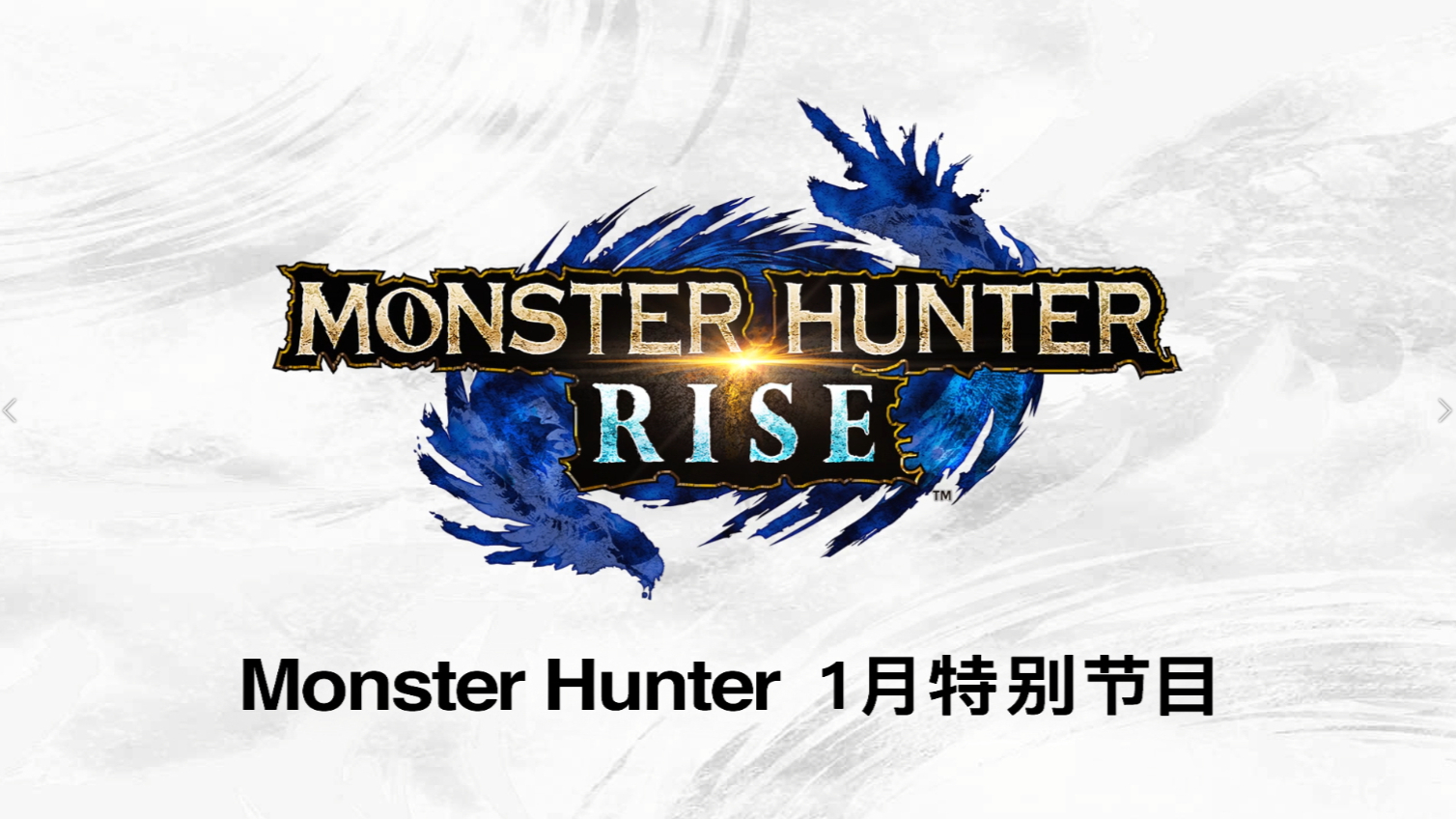 《Monster Hunter 1月特别节目》公开!进一步了解RISE的最新情报及体验版内容