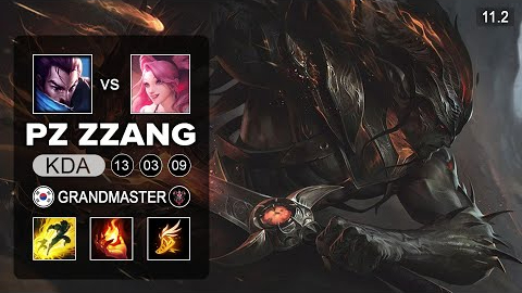 韩服第一亚索 Pz ZZang: 亚索 vs 萨勒芬妮