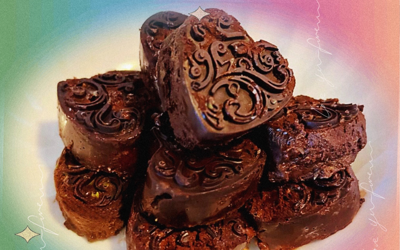 【214巧克力日快乐~】和狐狸一起做巧克力吃吧~是抹茶牛奶口味的哦~