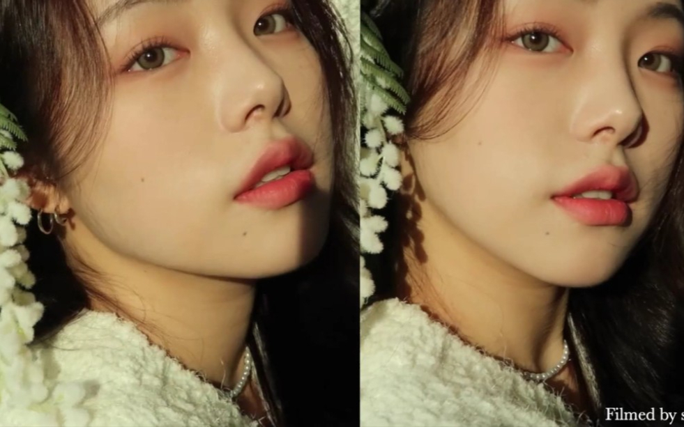 Makeup _韩国美妆博主sunwoo •用一种调色盘的暖调,冷色调妆容