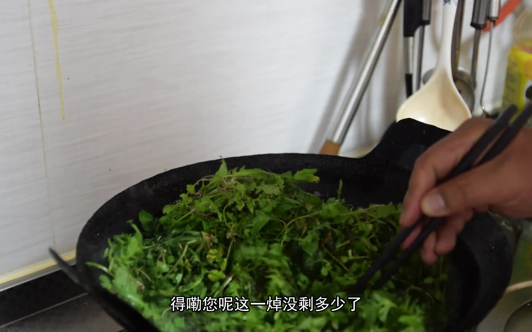 纯天然无污染的秦岭荠荠菜,品尝春天的味道