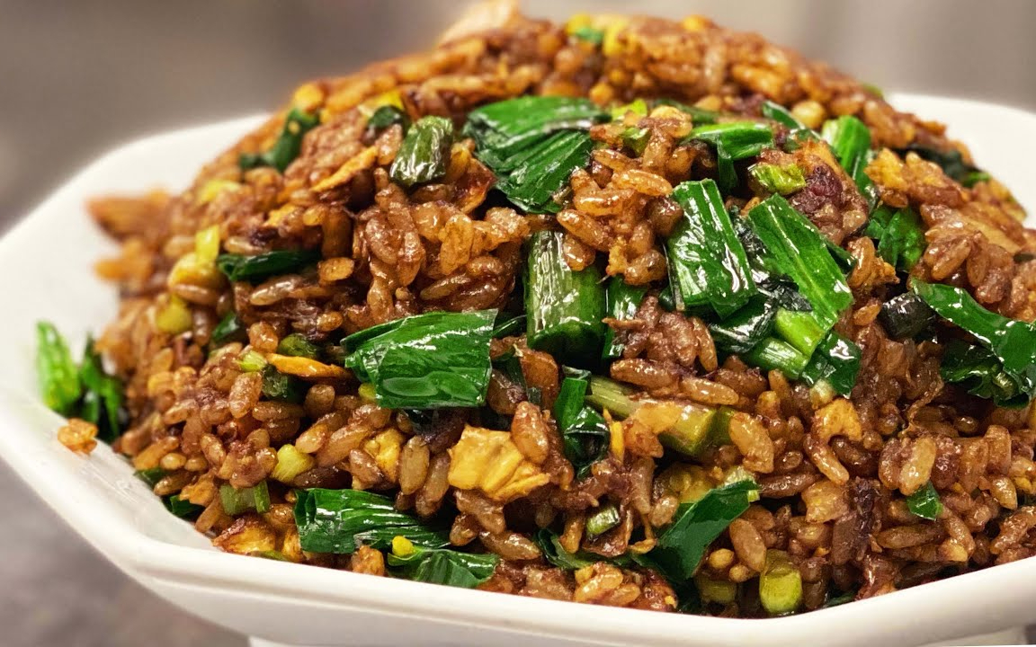 大蒜炒饭