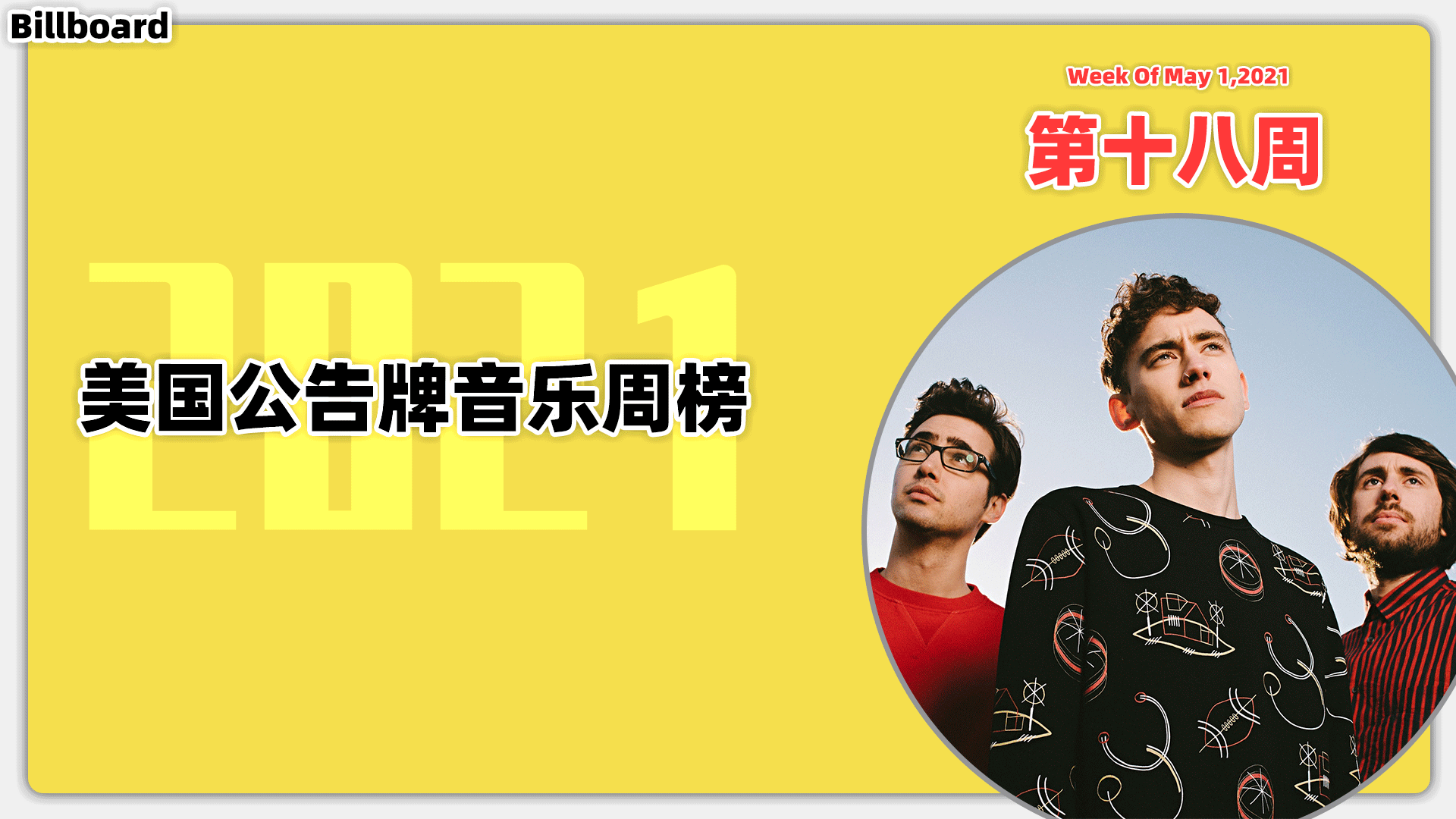 Billboard美国公告牌音乐周榜 2021第18周(2021/5/1)骚姆又来惹