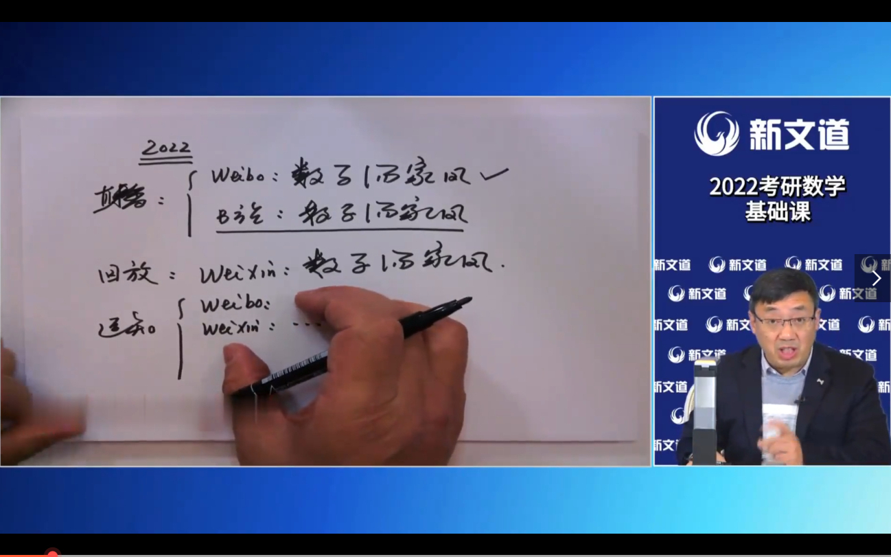 【汤家凤】2022考研数学基础班【完整版】