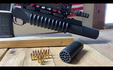 如何一次打出18发.22子弹(试射蜂巢榴弹)