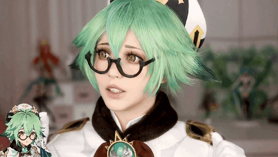 可恶,被可爱到了!~【原神✿砂糖cosplay化妆教程……】