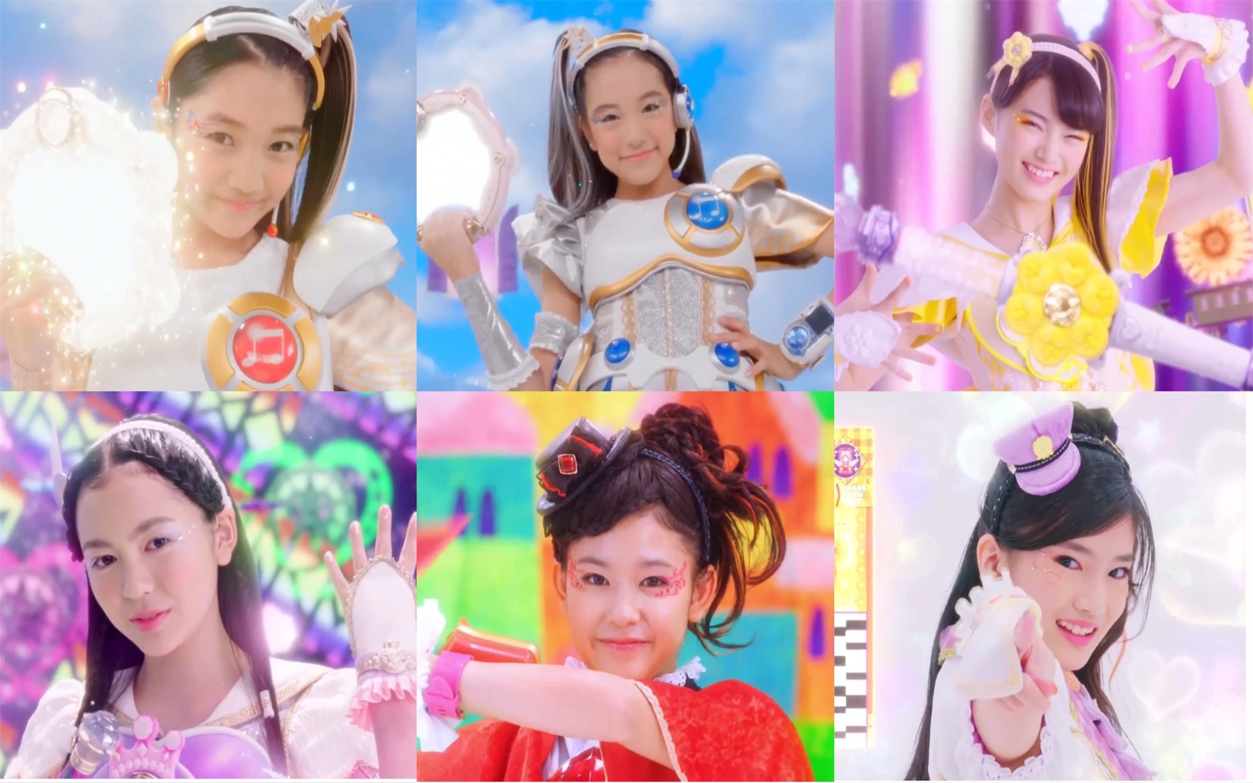 女孩战士系列*单色系&彩虹色系战士变身合集