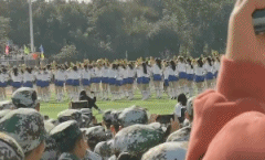 开怀念军训了:510