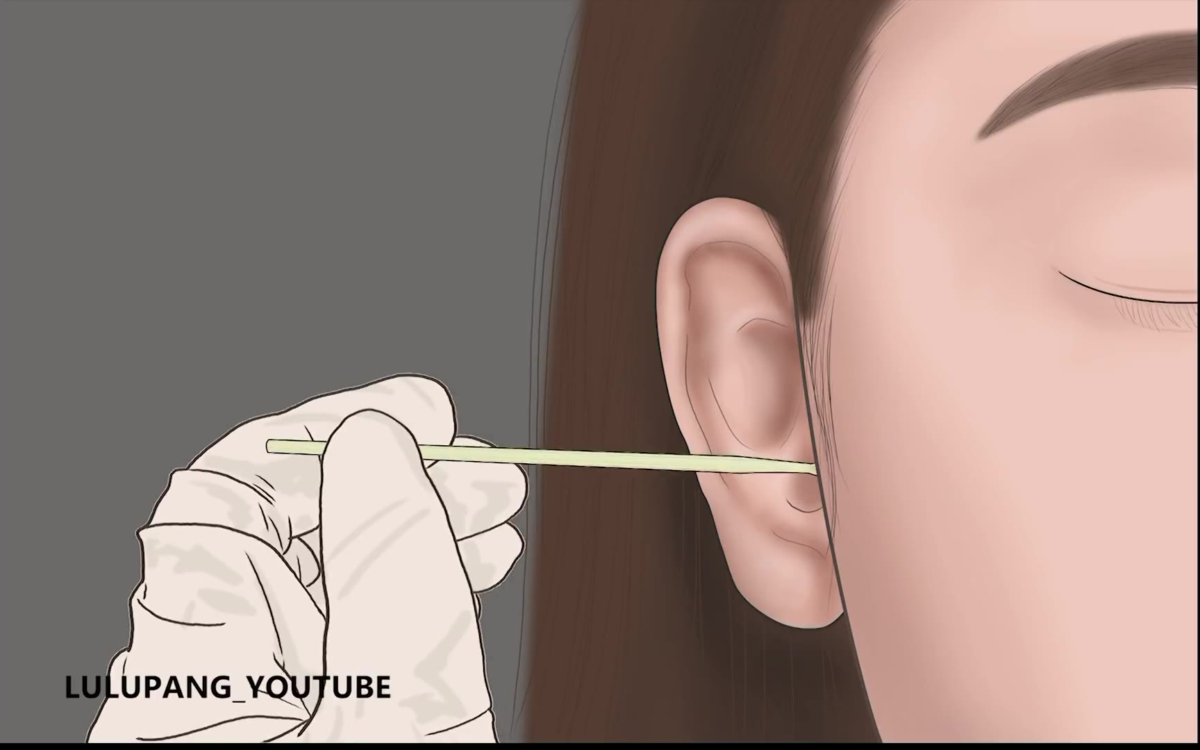 【助眠动画】满意的耳垢去除和按摩(无人声)