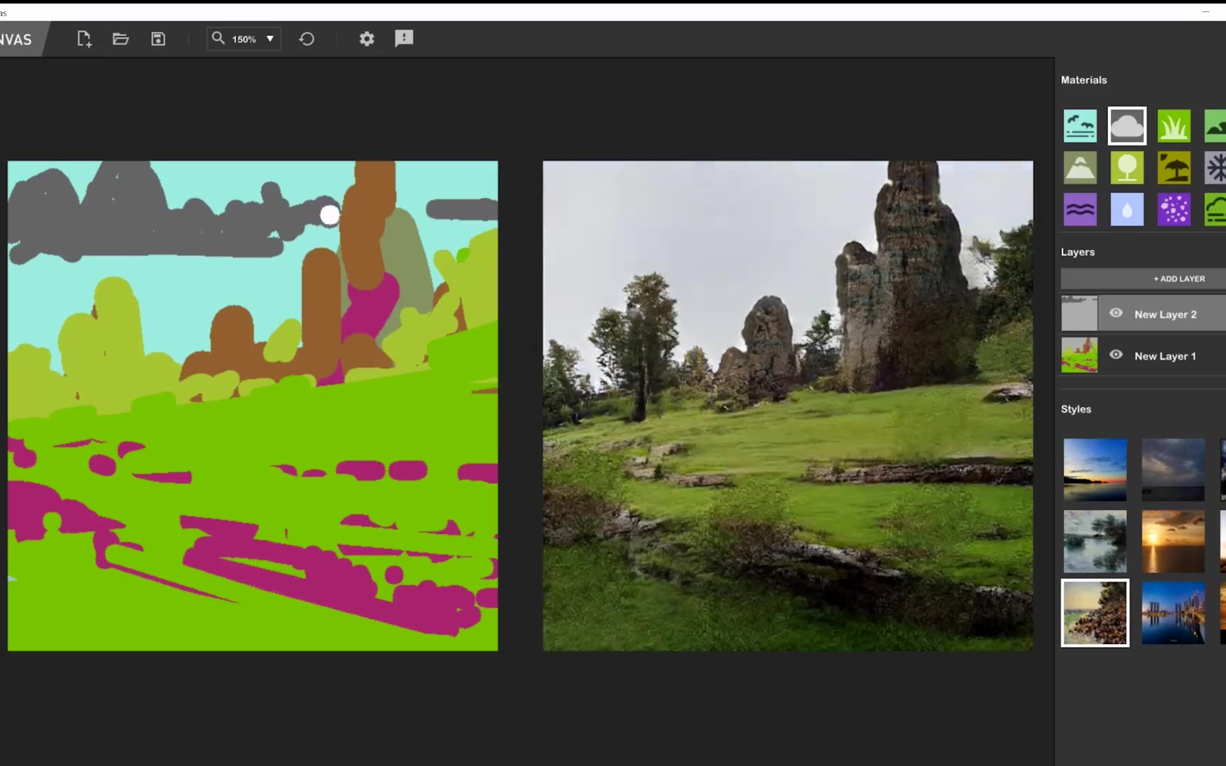【加亿点细节】NVIDIA最近推出了绘画应用 NVIDIA Canvas 的免费测试版
