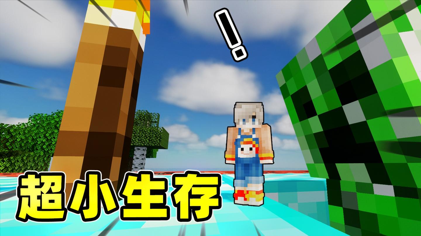 我的世界: 被缩小到半个火把的大小, 如何生存? 苦力怕: 这是什么