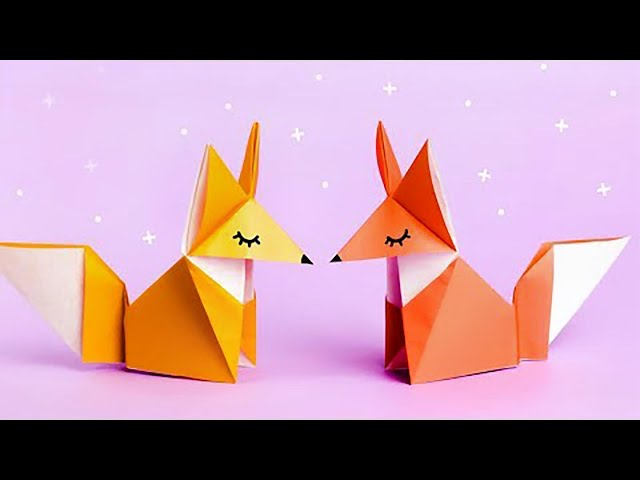 超可爱折纸小狐狸,做法简单易学