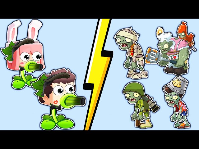 【木鱼】迷你世界: 趣味小游戏,变成豌豆射手打僵丝!